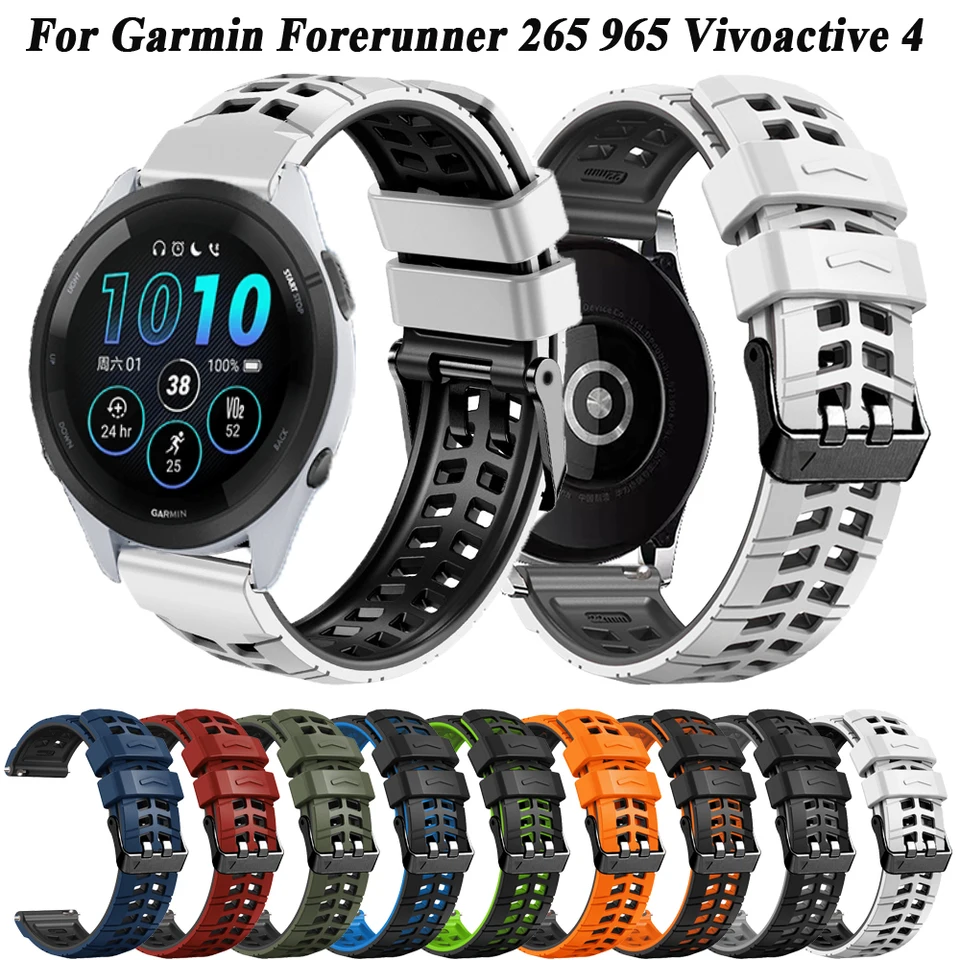 Športový silikónový remienok pre Garmin Forerunner 265 965 955 Solar 745 Strap Watch Band 22mm Wristband VivoActive 4 Venu 3 2 náramok