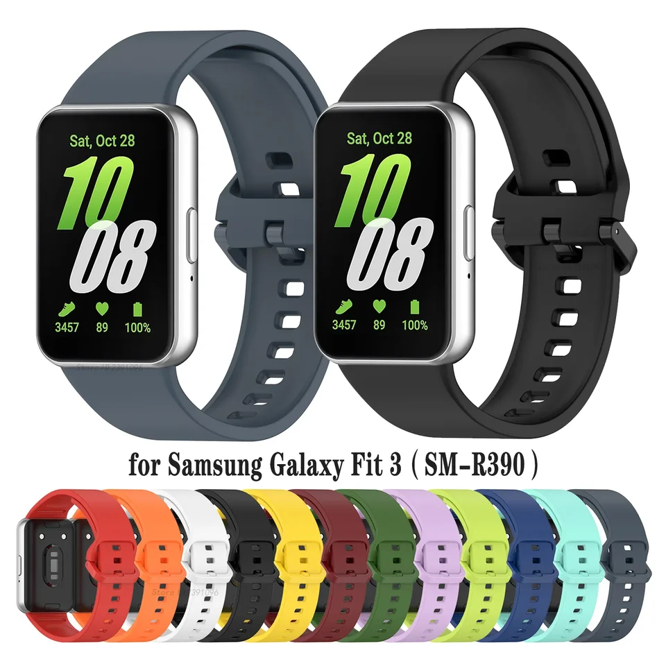 Športový silikónový remienok pre Samsung Galaxy Fit 3 Band Originálny náramok náramok pre Samsung Fit 3 Oficiálny remienok na zápästie