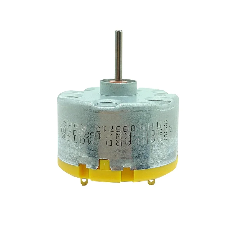 Štandardný motor RC500-KW/16260 DC 6V 9V 12V Mini 32 mm priemer okrúhleho vreteného motora Dlhý hriadeľ pre Sweeper Robot Fragrance Machine