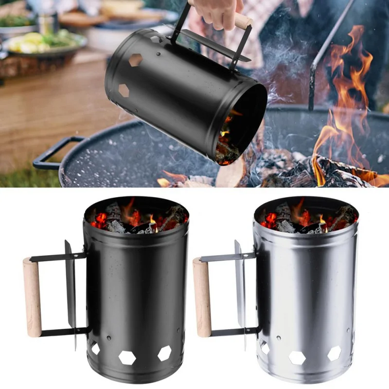 Štartér Karcoal Komimney na uhlí grilu briquette uhlia oheň Štart