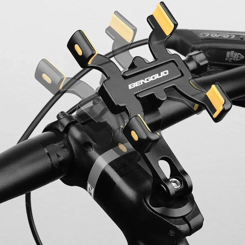 Štyri držiaky Claw Easy Inštalácia bezpečná držiak Outdoor Sports Hliníková zliatina mobilného telefónu Držiteľ nekĺzavých uchopovacích útulných útulných pohodlných