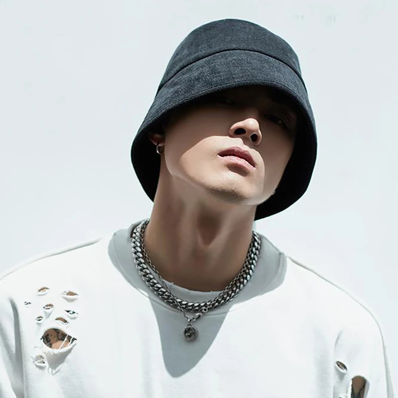 Štyri sezóny Deep Panama Autumn Winter Pánske mužské hip hopové klobúky Muž Outdoor rybár klobúk pevná tvár slnečná čiapka Gorras