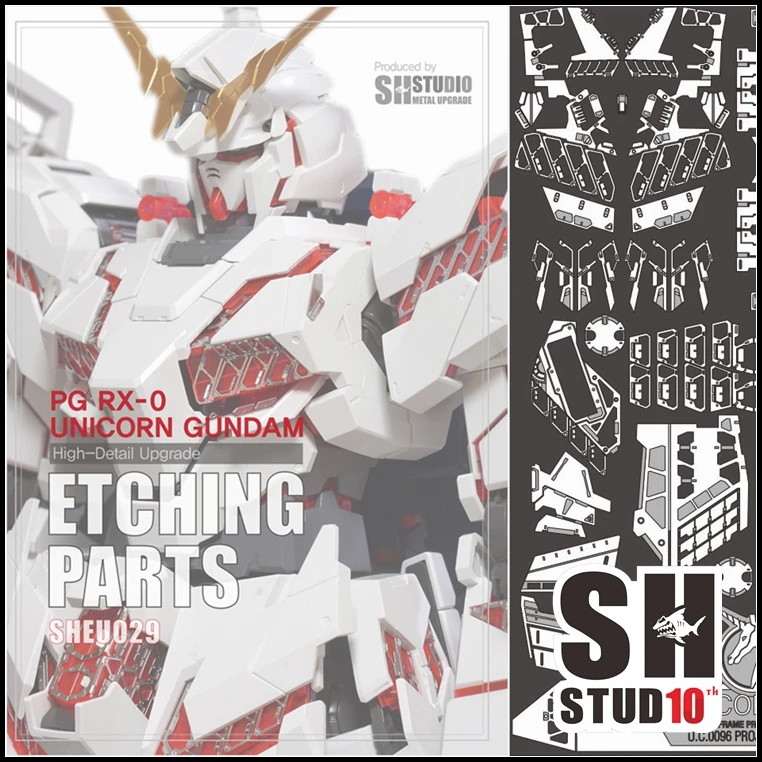 Štúdio SH pre Gundam PG 1/60 Unicorn Special Lepting List zostavené modelové príslušenstvo