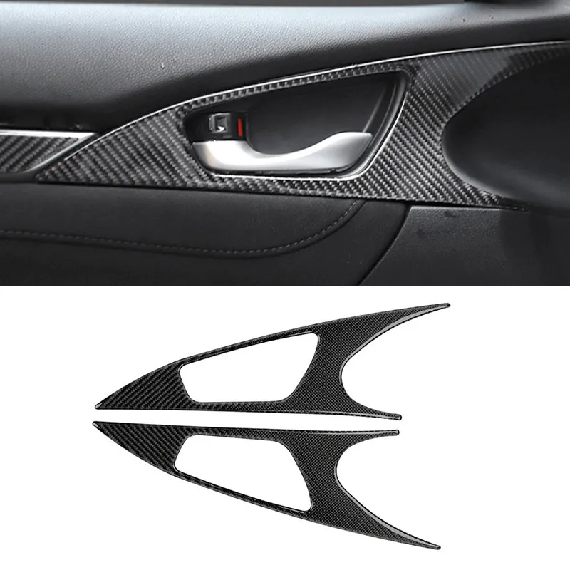 Štýl uhlíkových vlákien pre Honda Civic 10. Gen 2016 2017 2018 2019