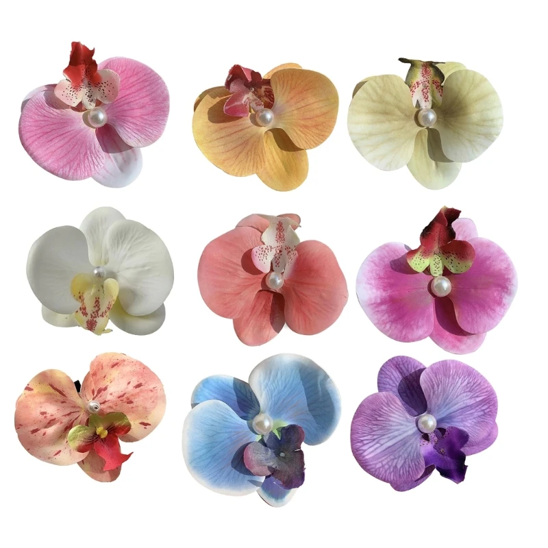 Štýlové orchidey Rovkoverky Balíčka 9 všestranných vlasových dekorácií pre všetky vekové kategórie