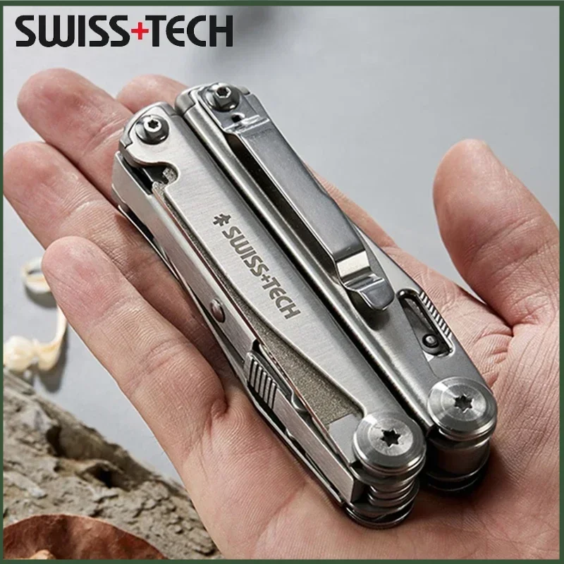 Švajčiarska technika 18 v 1 viactotolové kliešte skladacie multifunkčné kombinované náradie prenosné prenosné EDC outdoorové vybavenie