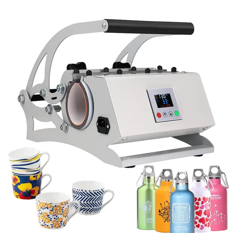 Šálka ​​tepelného lisu Diy Sublimácia 30oz poháriky Press s papierovou páskou a rukavicami 110V tepelný lis pre sklenenú fľašu s vodou