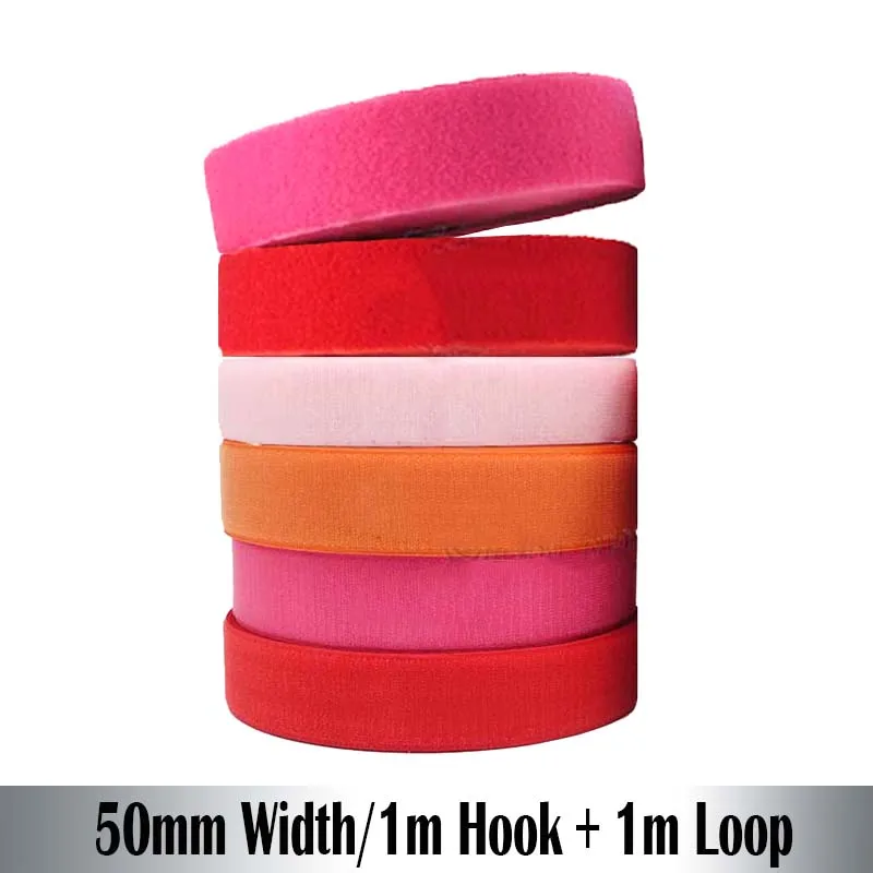Šírka 50 mm bez lepiaceho upevňovacieho upevňovacieho pásku páska na oblečenie pásky šitie kúzelníkovú slučkovú slepka Strip Strip Couture Stick