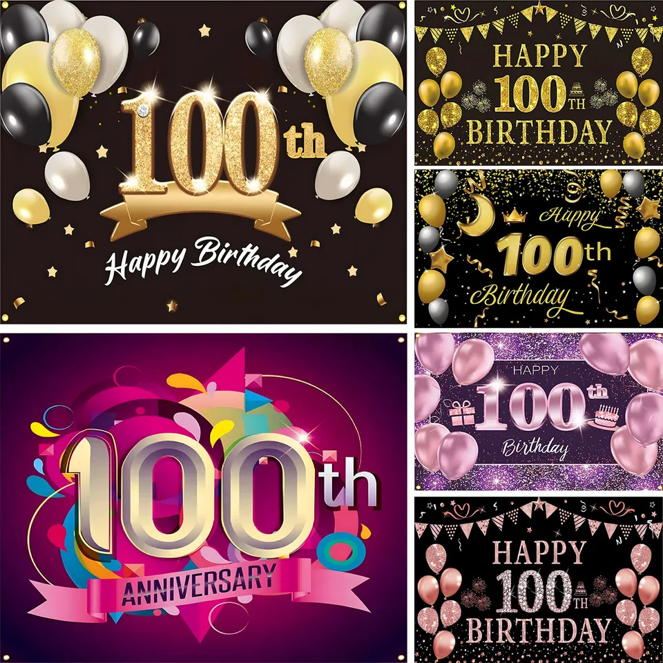 Šťastné 100. narodeniny Banner Kady