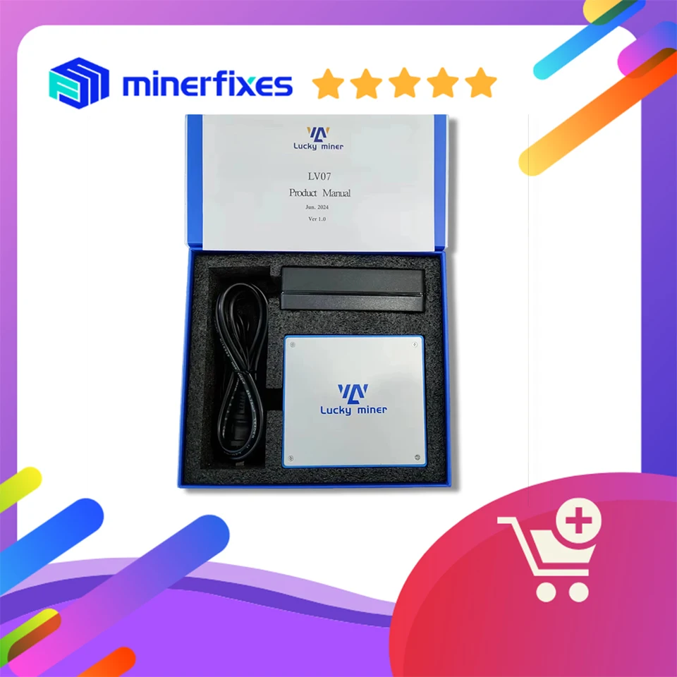 Ťažba bitcoínov Lucky Miner LV07 1th/s 30W 2024 Najnovšie ťažobné stroje pre coin pre kryptomatické banícke banícke baníky BTC Miner