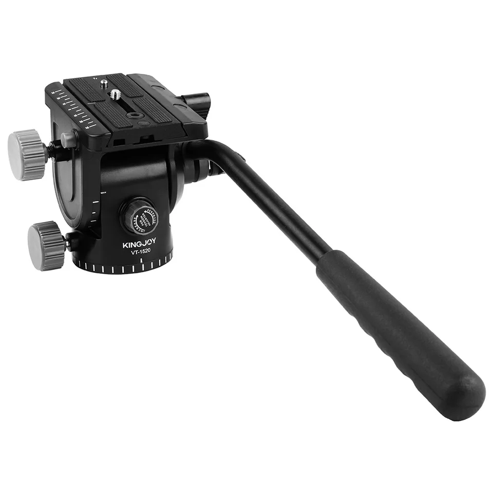 Ťažko -hliníková kamera kvapalina hlava Hydraulická tlmiaca statív loptičková hlava