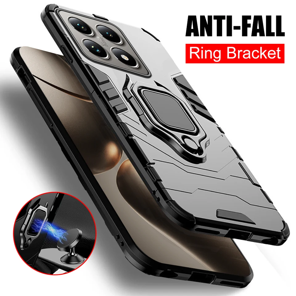 Ťažkopádny brnenie Shock odolný voči coque pre Xiaomi 14T Pro 5G puzdro magnetický držiak chránený škrupinou na xiomi mi14t mi 14t 14 t t14