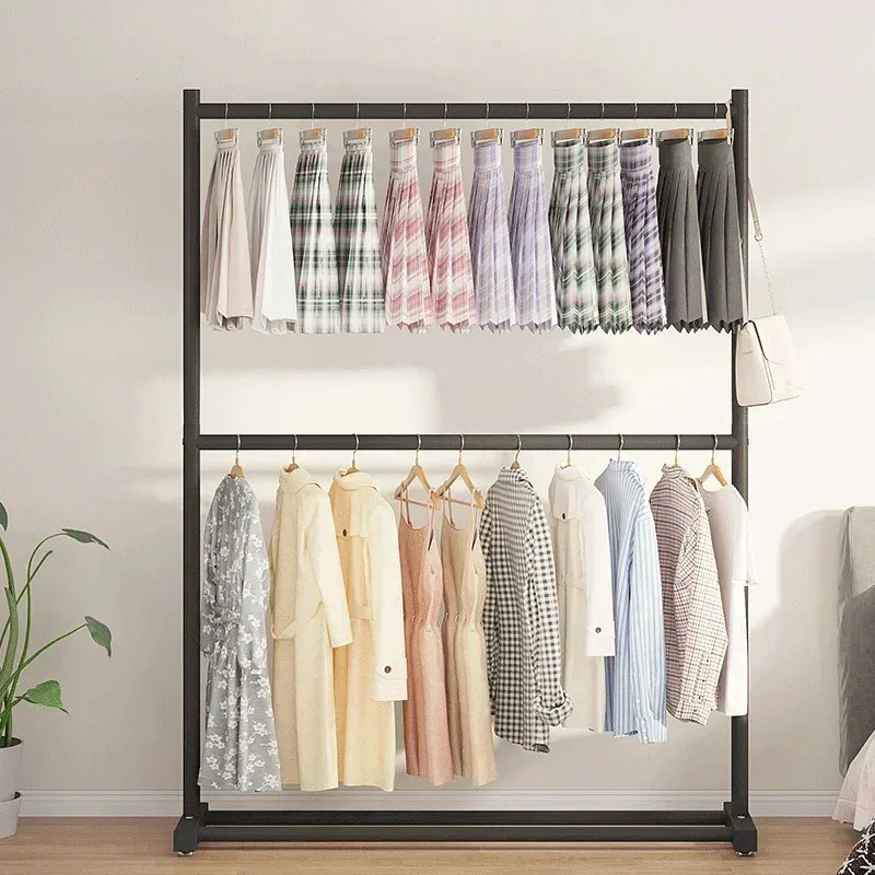 Ťažké odevy stojan na podlahové priestory Server Priemyselné odevy vešiak na vonkajší balkón bez sklzu Porte Manteau Room Furniture
