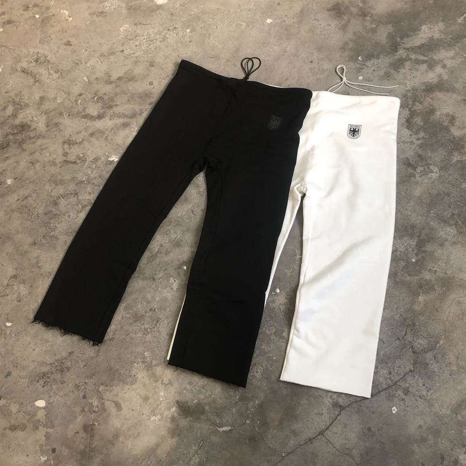 Žaba drifty supy ye ulíckewear kanye west móda kvalita vintage potlačené tepláky voľné príležitostné nohavice nohavice pre mužov