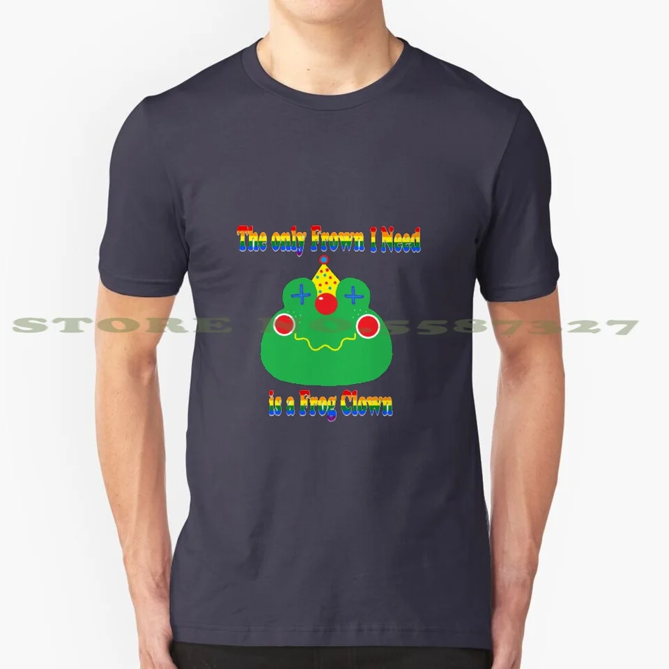 Žaba klauna! Mračiť sa! 100% bavlnené tričko Clown Kid Core Kidcore Rainbowcore Circus Eyestrrain Froggy