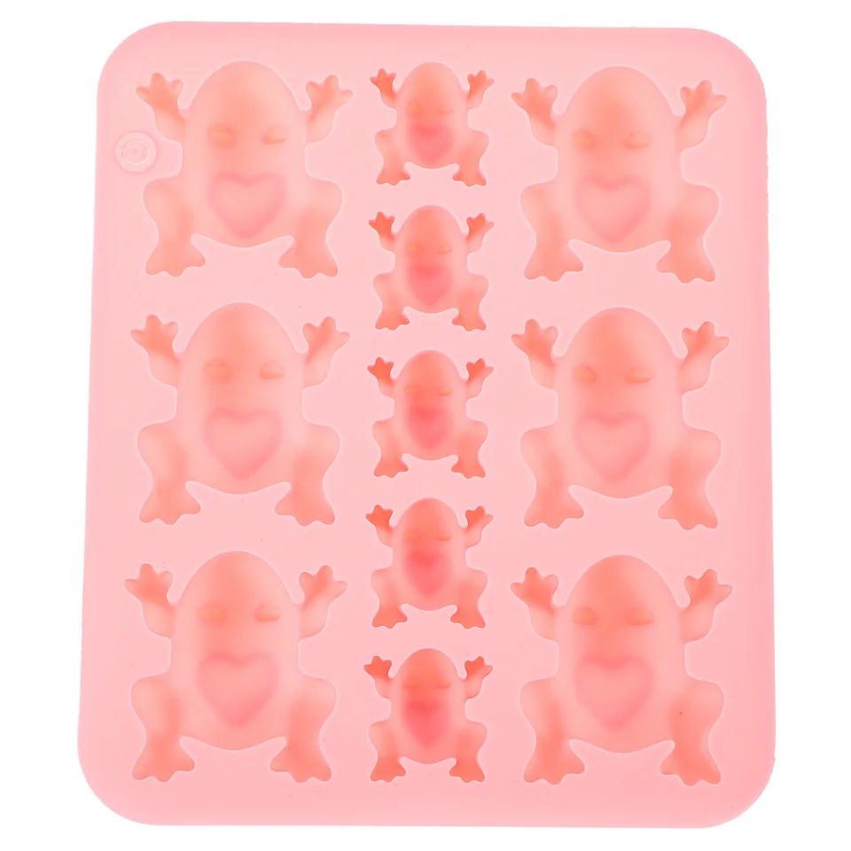 Žaba koláča forma čokoládovo popové formy tvary malé cukrovinky silikónové fondantné ovsené vločky
