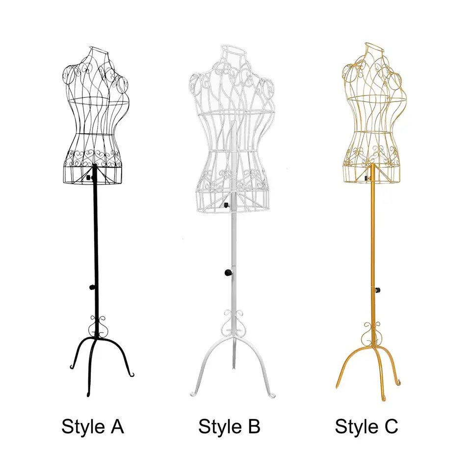 Železo so stabilnou základňou nastaviteľnú výšku Torso Body Dress Forma pre šaty na mieru na obchody s krajčírkou Displej