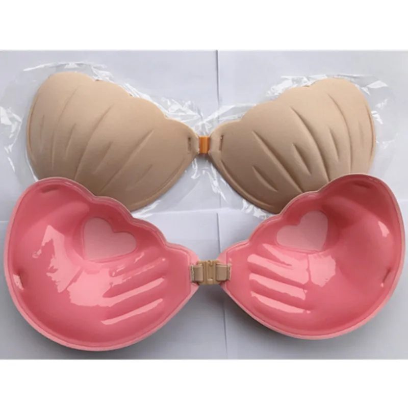 Žena bez ramienok podprsenka na šaty Push Up Adhesive Invisible Bras s priehľadnými popruhmi sexy silikónový spodný prádlo spodná bielizeň