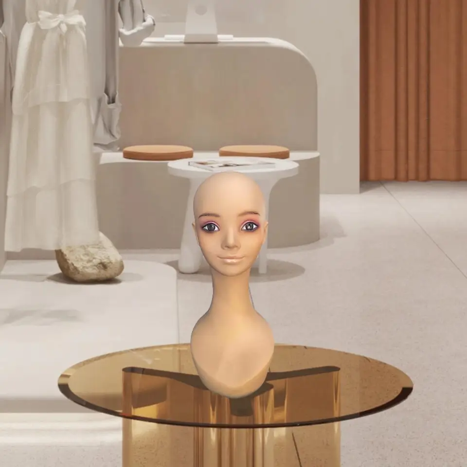 Ženská figurína hlavy parochňa parochňa stojan na make -up bábiku hlava kozmetické doplnky klobúk ženský model hlavy pre okuliare pre okuliare klobúk