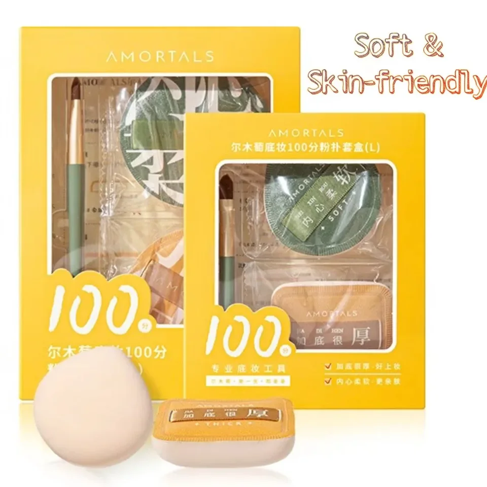 Ženská make -up špongia a kefka Kozmetický prášok Puff Set Makeup Products Face Foundation Beauty Tools Makeup
