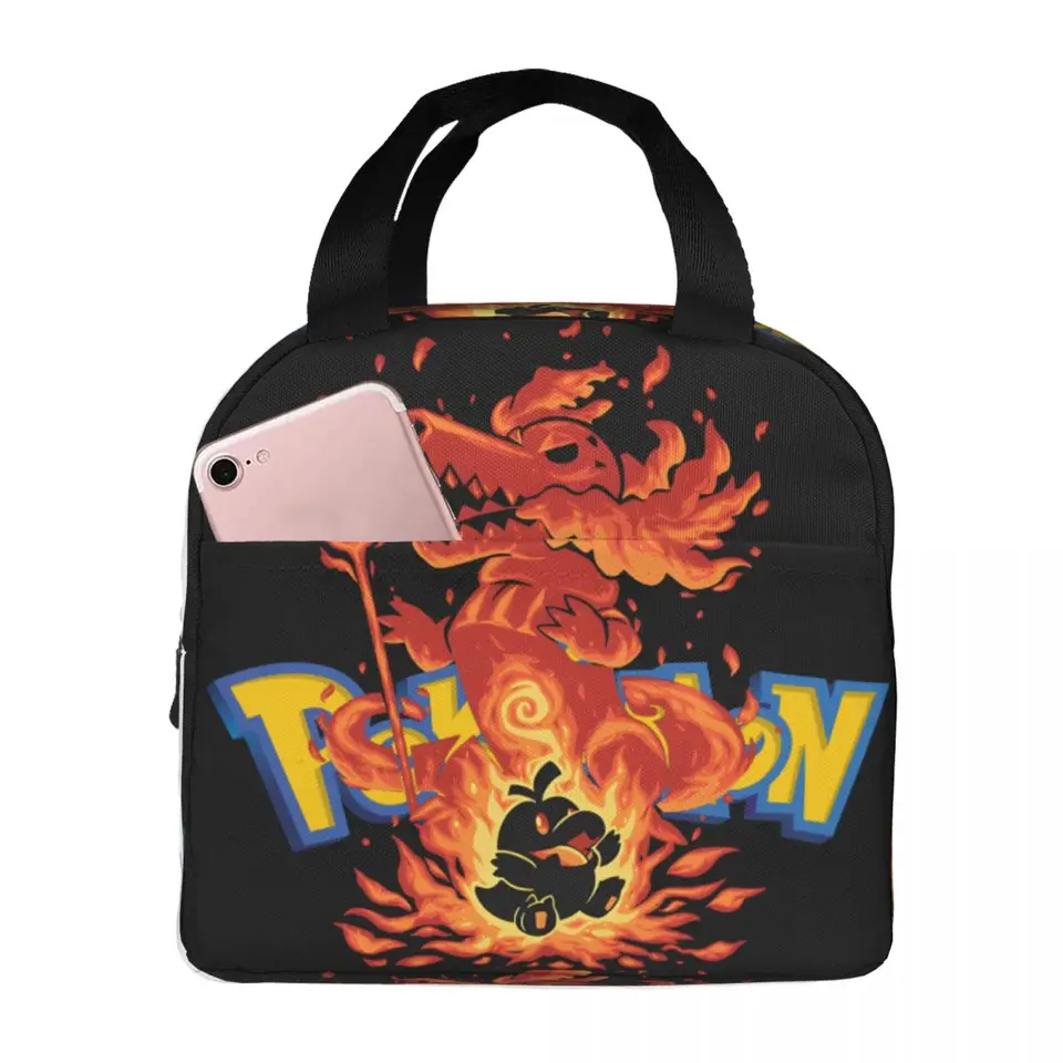 Ženská obedová nádoba Silueta Fire Fire Croc Evolution nápoj Pokémona veľká kapacita kontajneru