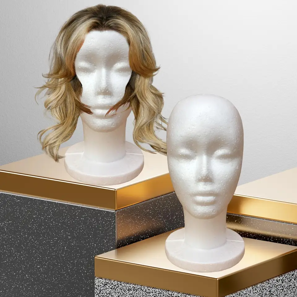 Ženská penová figurína Model hlavy pre nákupné centrum Displej MANIKIN PENA HEAD HEAP Parochňa Parochňa stojan na parochňu hlava MANIKIN