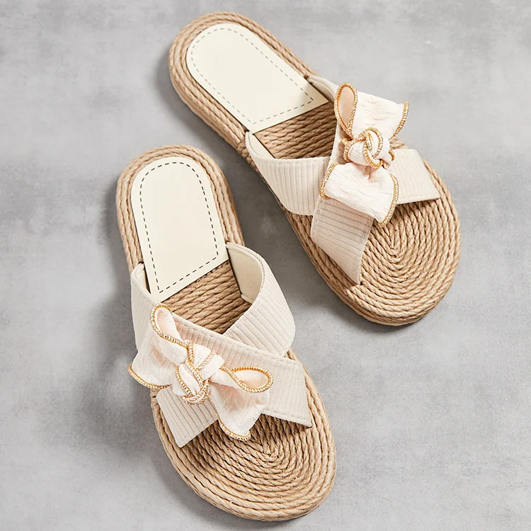 Ženské kvetinové plupper ženské letné krížové sandále Lady luky žabky sliepky SLOPPER SOLE SOLE Fashion Indoor and Outdoor topánky