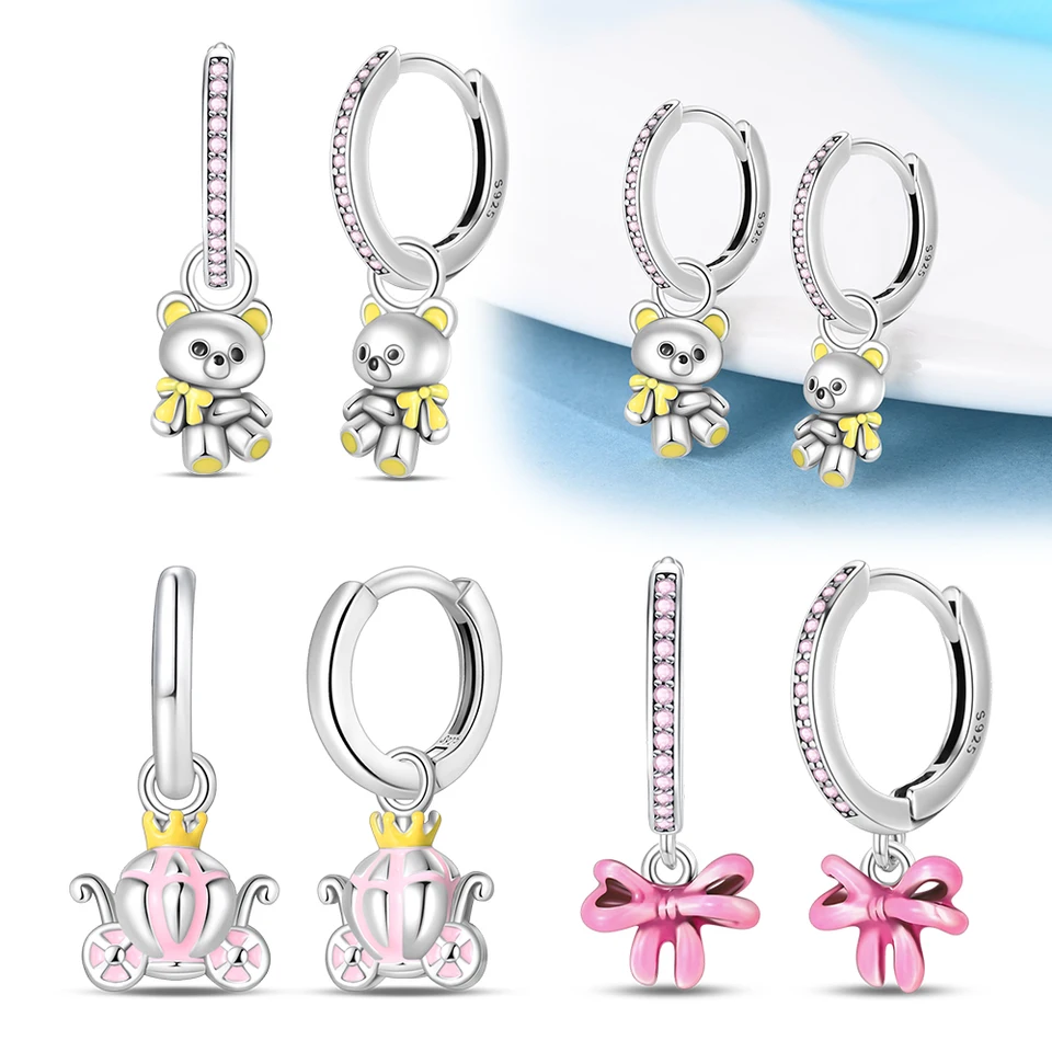 Ženské obručové náušnice 925 Sterling strieborné náušnice pre ženy Darčeky šperky