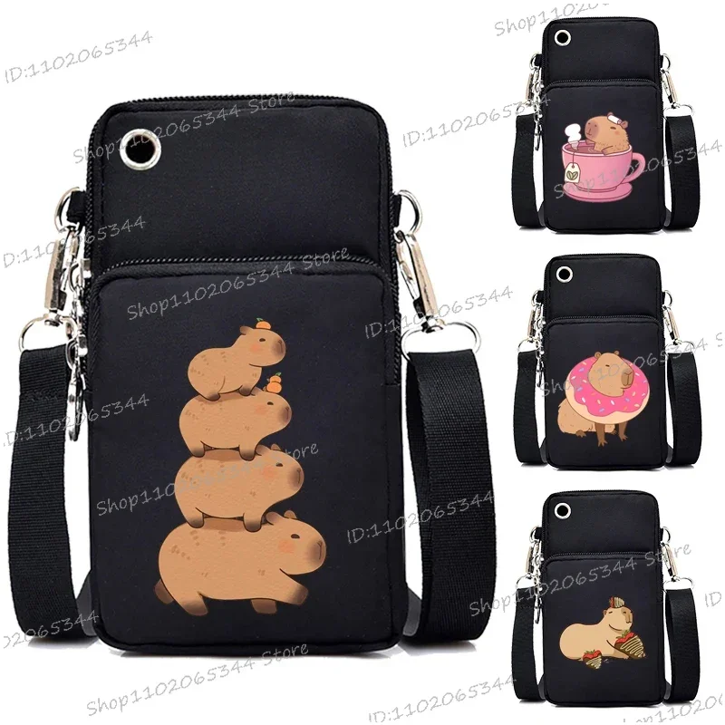 Ženy a kabelky Karikatúra Capybara Kawaii Mini mobilný telefón vrecko Harajuku y2k tote tašky Mince zápästie Malé krížové tašky