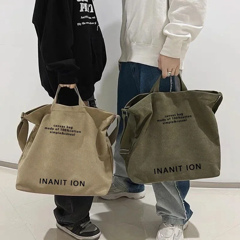 Ženy Canvas Tote Casual Ramer Work Bag Veľká kapacita krížová rukoväť s vreckom Multifunkcia Veľká nákupná kabelka Cross-tela