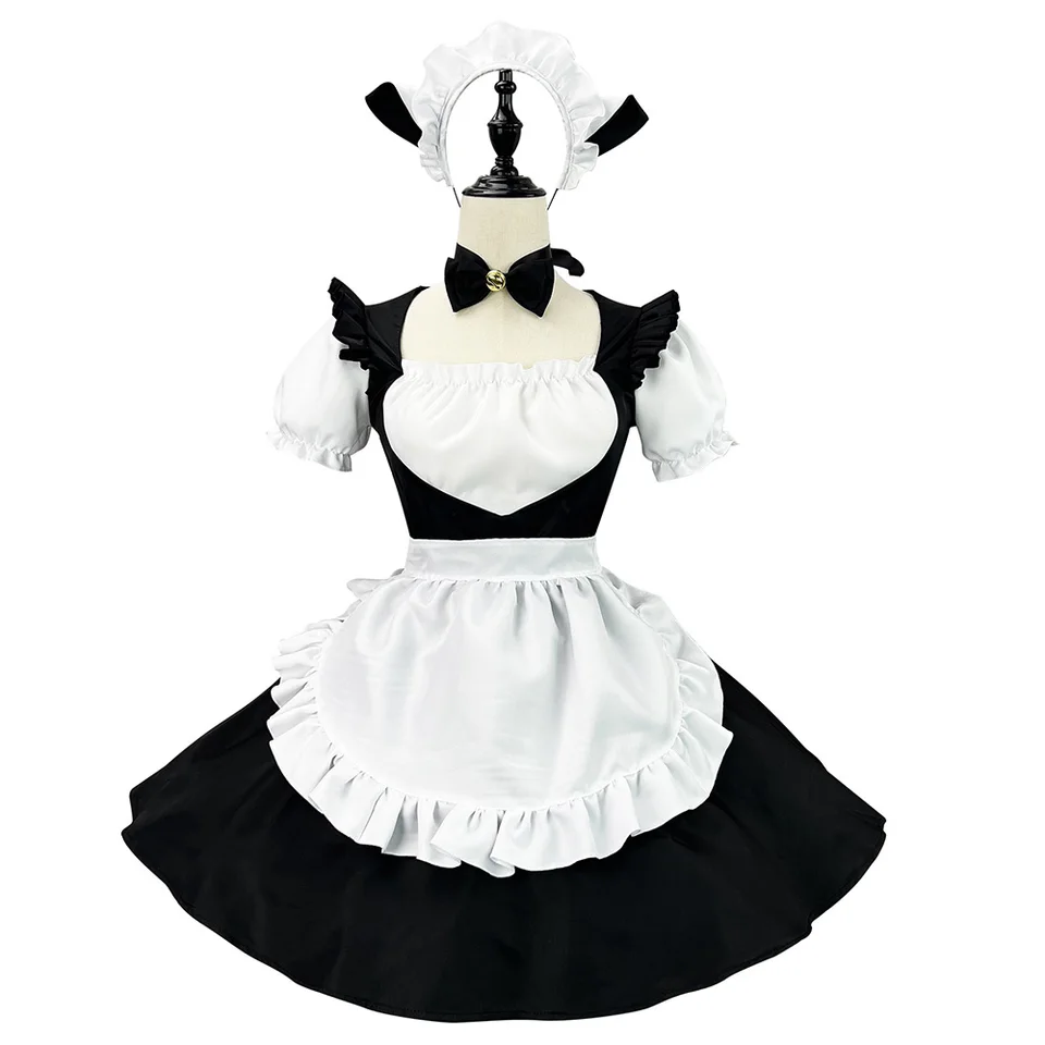 Ženy cosplay roztomilé lolita mačka slúžka čašníčka kostým