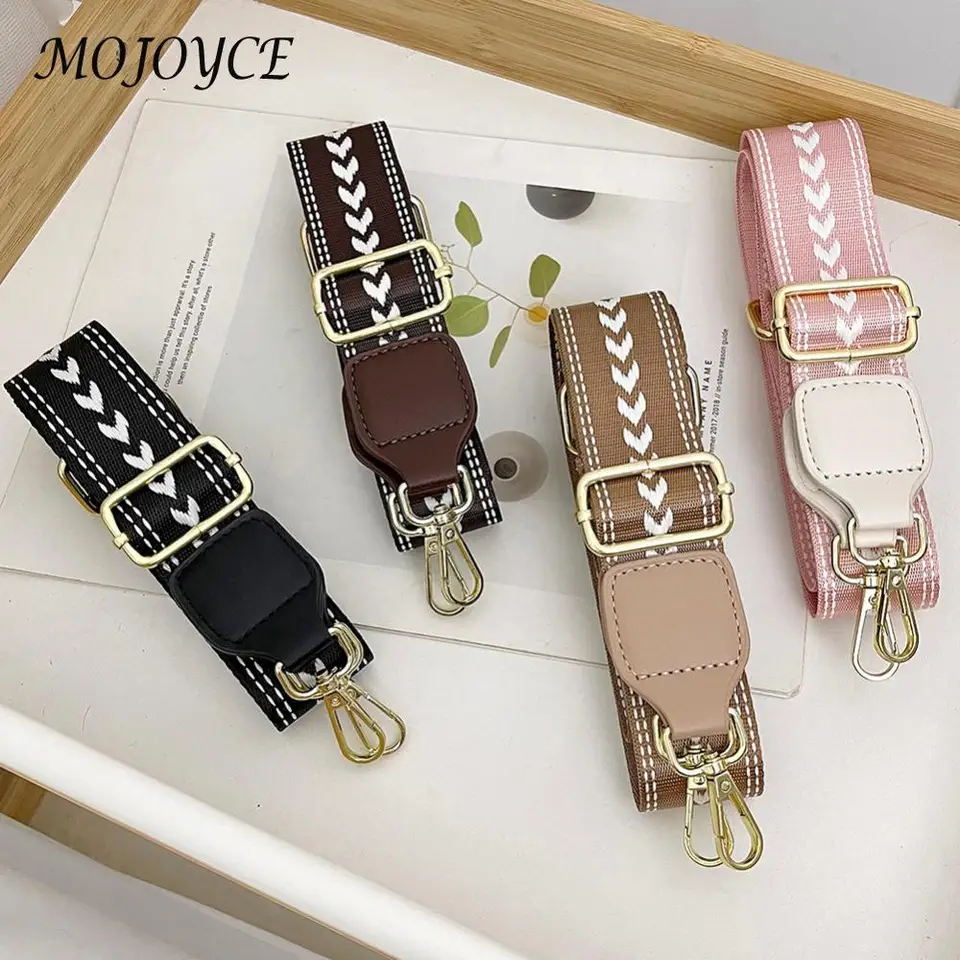Ženy Crossbody Bag Pleok Široký 4 cm Jacquard ramenný popruh nastaviteľné vyšívané popruhy Jacquard pre výmenu remienkov vrecka