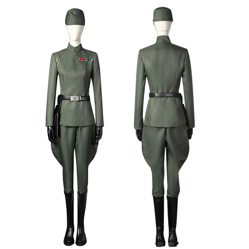 Ženy hviezdy cisárskeho dôstojníka Cosplay kostýmné vojny Galactic Empire Obi cosplay wan kenobi vojenské uniforma outfit s klobúkom M17