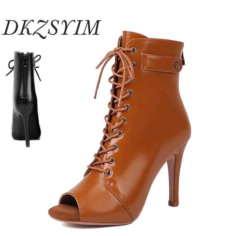 Ženy Latinské tanečné topánky Ballroom Jazz Pole Party Dance topánky Suede/Gumber Sole Sexy Stilettos Fish Mouth topánky päty 7/9/11cm