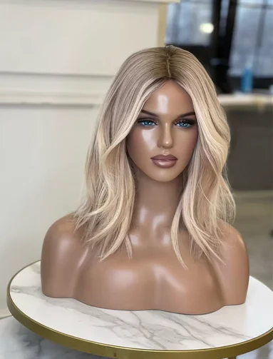 Ženy parochne Ombre popol blondínka čipky čelné parochne syntetické futura špičková kvalita čipky parochňu na prírodné vlnité bezbohé dámske parochňu Halloween
