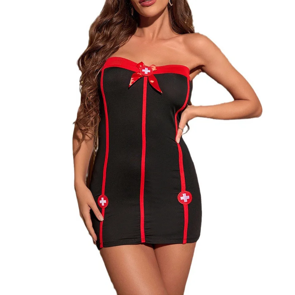 Ženy sexy spodná bielizeň top sukňa sukňou THOG MAID Uniforma cosplay nezbedné spánkové oblečenie