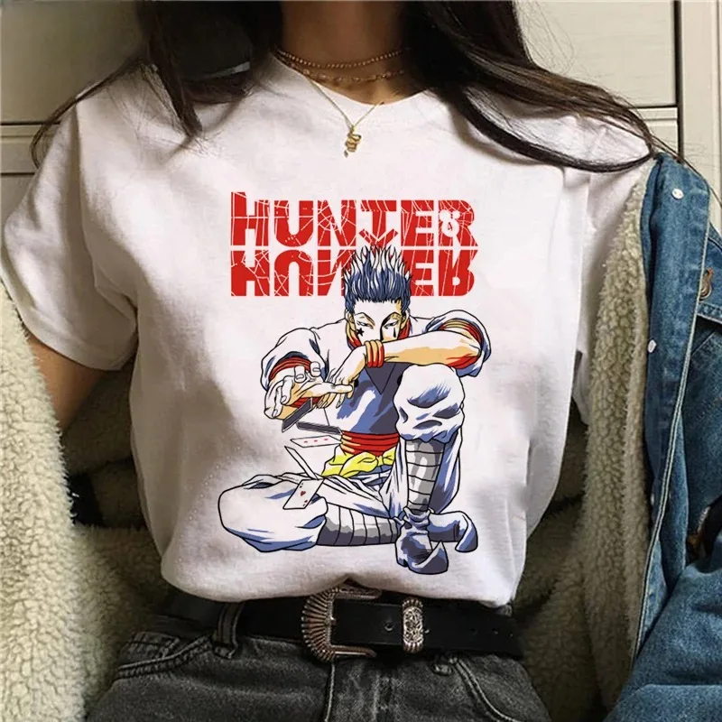 Ženy Summer Hunter X Hunter Killua Hisoka Kurapika oblečenie muža grunge harajuku kawaii tumblr bavlnené tričko estetika