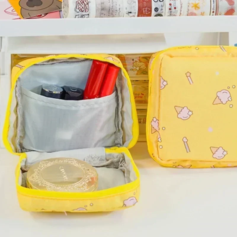 Ženy Tampon Storage Bag Case Sanitárna podložka V puči na obrúsky kozmetické tašky Organizátor Ladies make -up taška na držiak na držiak držiaka Tampon Cocina