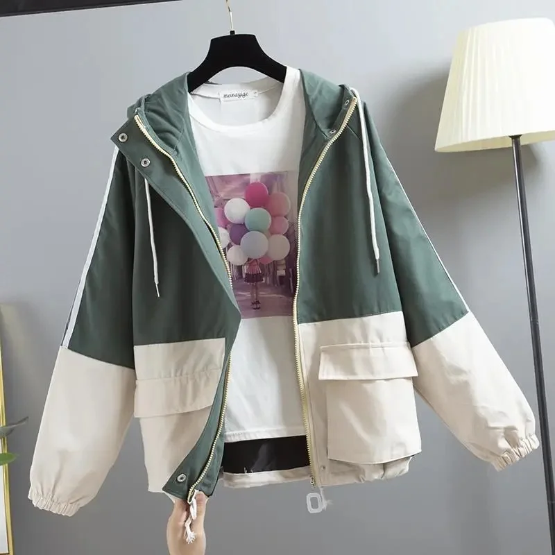 Ženy Windbreaker Spring Jeseň s kabátom 2024