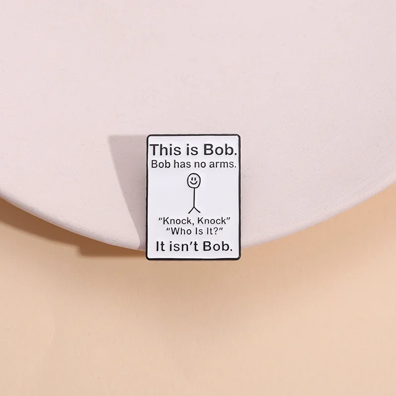 Žiadna osoba z zbraní ENAMEL PIN obdĺžnik BROOCH