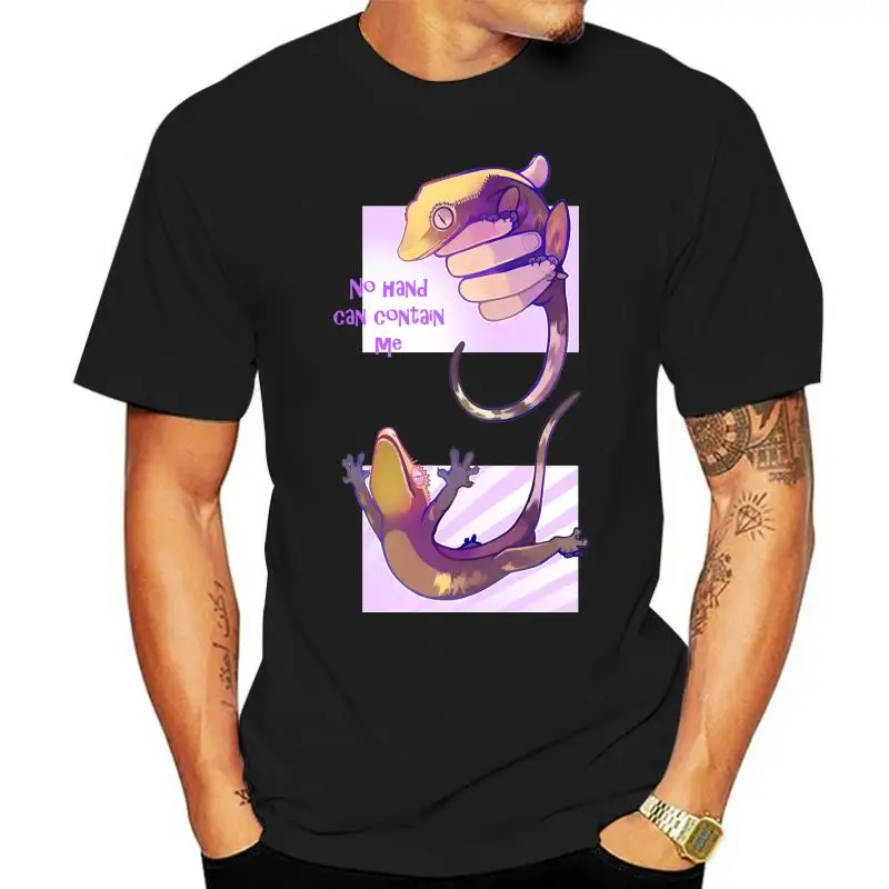 Žiadna ruka ma nemôže obsahovať tričko Crested Gecko Herthatdraws Gecko Reptile Graphic Topy