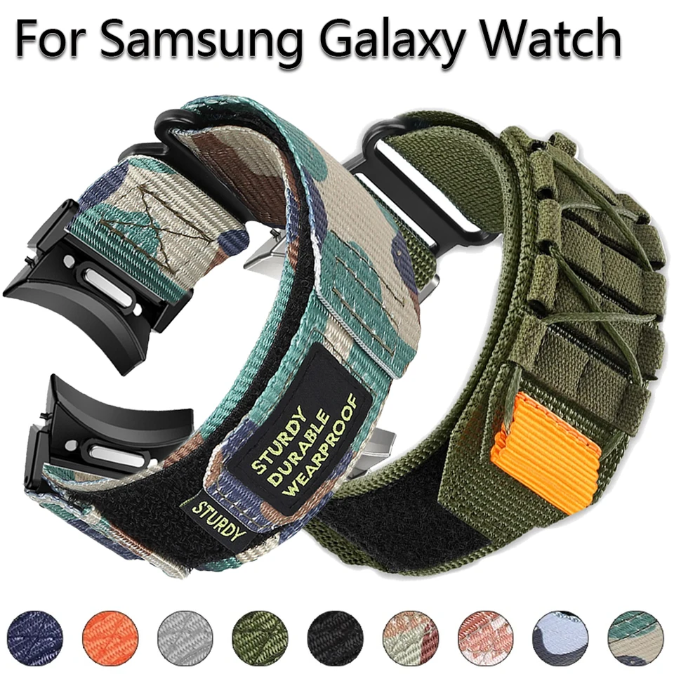 Žiadne medzery nylonový remienok pre Samsung Galaxy Watch 6 5 4 40 mm 44 mm 6classic 43 mm 47 mm 42/46 mm náramok Correas Watch 5Pro 45 mm pás
