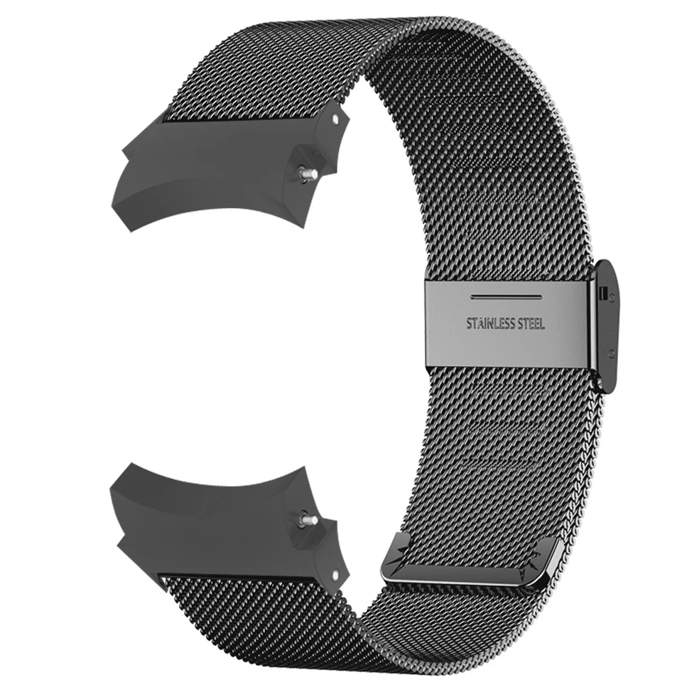 Žiadne medzery pre Samsung Galaxy WATC 7 6 5 Fe 4 40 mm 44 mm pásové hodinky 6classic 47 mm 43 mm 5pro 45 mm z nehrdzavejúcej ocele Milanese Loop Strap