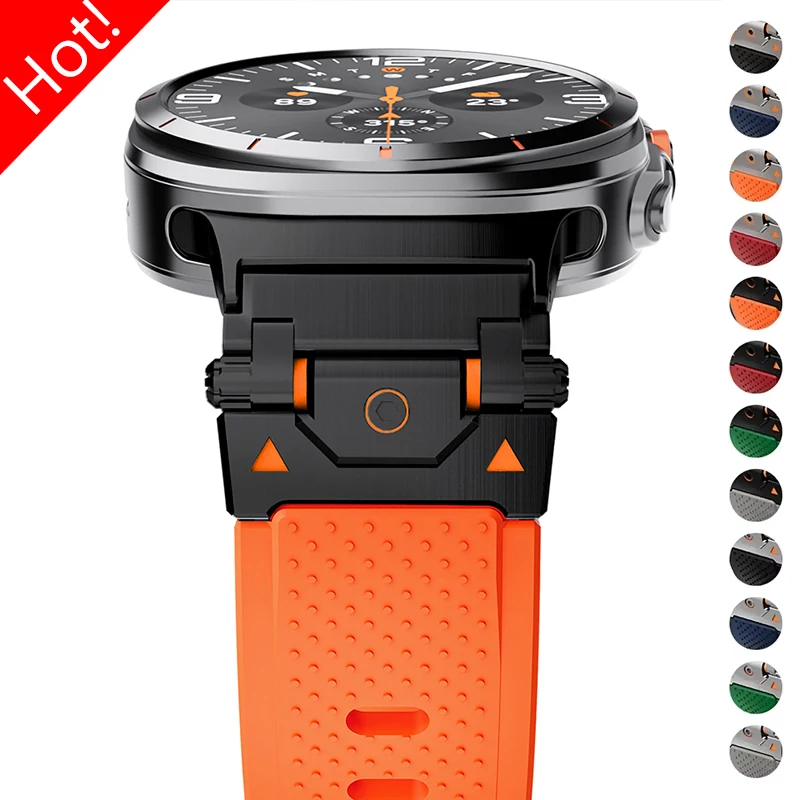 Žiadne medzery Silikónový remienok pre Samsung Galaxy Watch 7 Ultra 47 mm Športový náramok s mäkkým pásom pre Galaxy Watch 7 Ultra gumový náramok