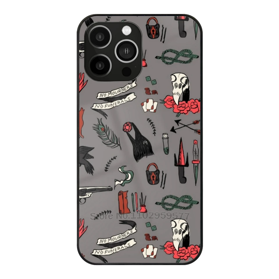 Žiadne smútiace žiadne pohreby mäkké sklo puzdro pre iPhone 15 14 13 12 11 Pro x xs xr 7 8 max