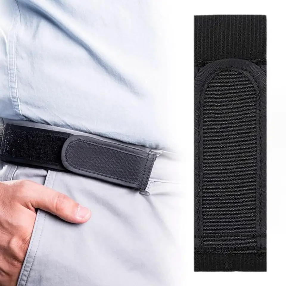 Žiadne spona neviditeľná opasok Men Ženy nastaviteľný elastický pásový upevňovací pás pásky ultra mäkká pracka bezplatne pásové pásy Unisex Belt Loop