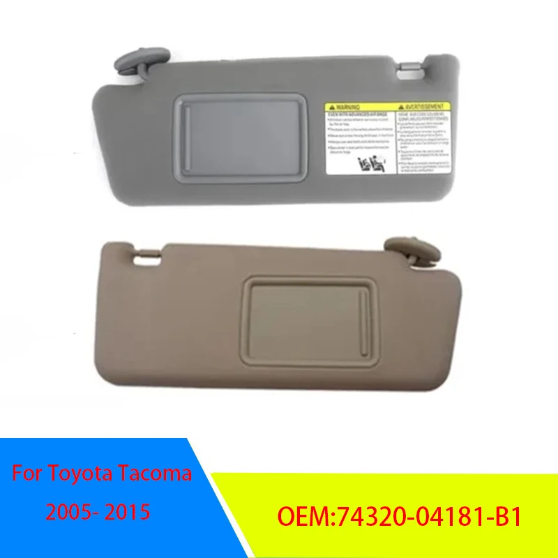 Žiadne ľahké slnečné overové vodiča Vodič ľavá pravá strana pre Toyota Tacoma 2005-205-2015 74320-04181-B1