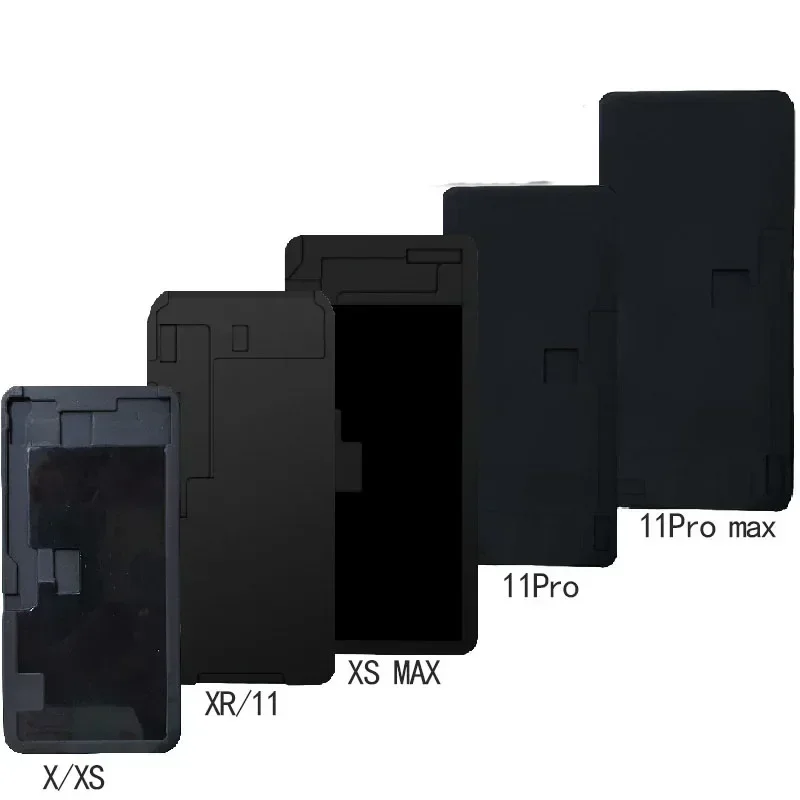 Žiadny flexový kábel Čierna gumová podložka OCA Laminujúca forma Mat LCD Screen Screen Fold for iPhone x iPhone 12Promax Opravy náradia