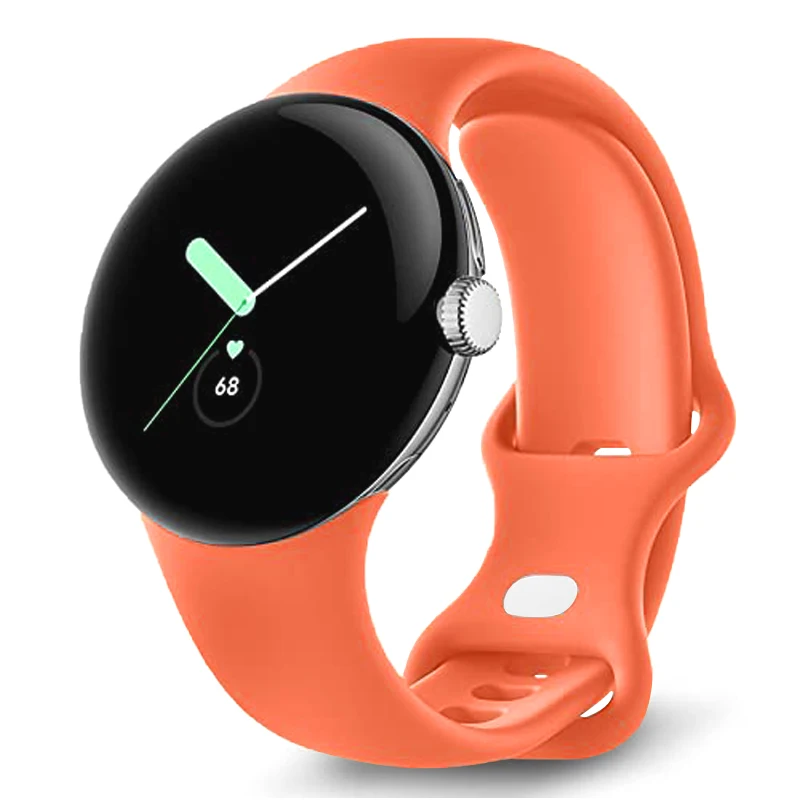 Žiadny silikónový remienok pre medzeru pre Google Pixel Watch 2 Sport Smartwatch Náramok Correa Accessories Belt pre Pixel Watch Active Band
