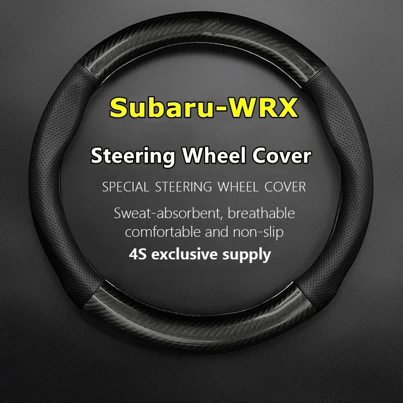 Žiadny zápach tenký pre Subaru WRX volant Cover Cover Originálne kožené uhlíkové vlákno STI S207 2016 2015 S4 2014